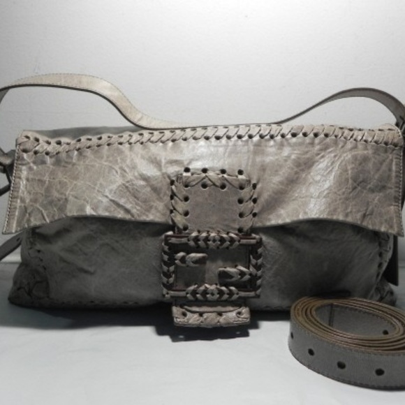 fendi whipstitch baguette